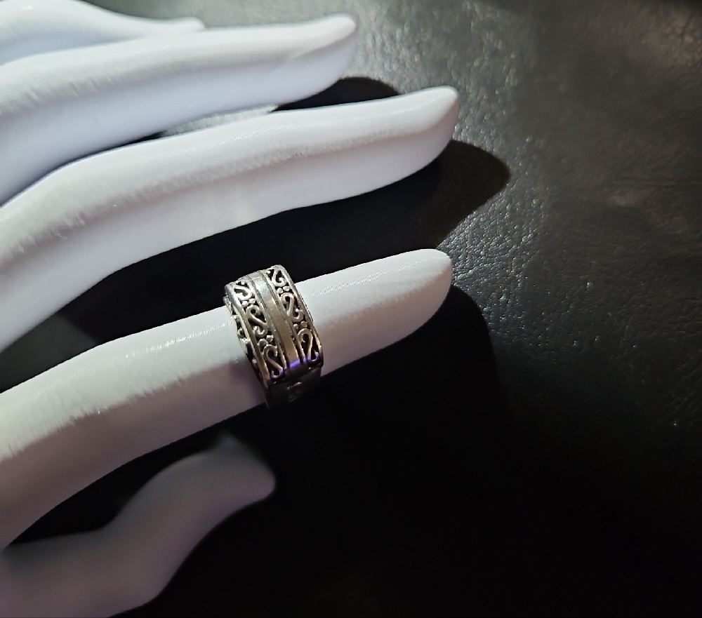 Solid 925 Ring S Pattern - image 2